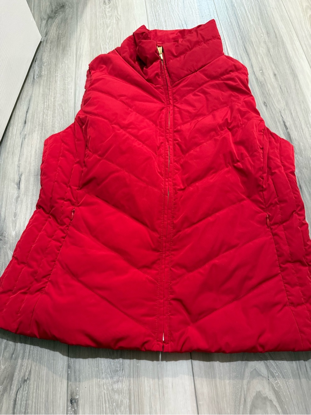 Talbots Red Quilted Puffer Vest - Women